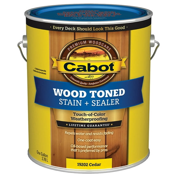 4-Pack of 1 gal Cabot 19202 Cedar Wood Toned Deck & Siding Stain