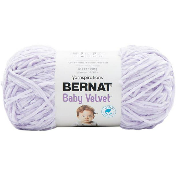Spinrite 164186-86032 Bernat Baby Velvet Yarn, Lilac Blooms - Walmart ...