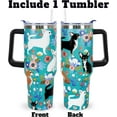 thumbnail image 2 of Chihuahua Themed Insulated Tumbler - 40oz Stainless Steel Travel Mug with Straw, Cute Dog Lover Gift for Women, BPA-Free Coffee Cup, 2 of 6