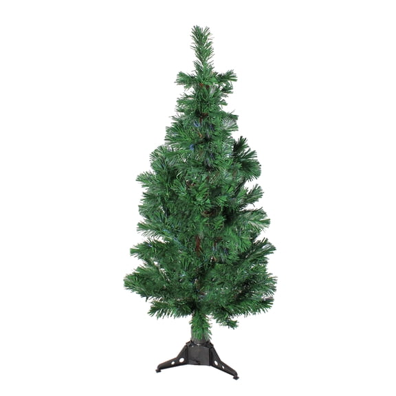 4' Pre-Lit Artificial Spiral Pine Christmas Tree - Multi Color Lights