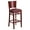 Burgundy Vinyl Seat/Mahogany Wood Frame, variant on Flash Furniture Lacey Series Solid Back Mahogany Wood Restaurant Barstool