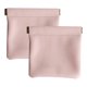 thumbnail image 1 of Laklulu Paquete de 2 bolsas de cuero para anillos de boda, bolsa de joyería de cuero, Navidad, bolsa de regalo para fiesta de boda, 1 of 5