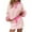 Pink, variant on qolati Womens Striped 2 Piece Outfits Casual Henley Neck Sweatshirt Skirt Set Long Sleeve Pullover Mini Tennis Dress Workout Set Matching Lounge Sets