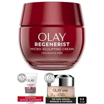 Olay Regenerist 3-Piece Anti-Aging Skincare Bundle: Face Cream, Pore Scrub & Eye Cream