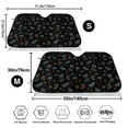thumbnail image 3 of Kdxio Hawaiian Style Print Windshield Sun Shade,UV Rays and Sun Heat Protection,Sunshade for Car Windshield,Car Shade Front Windshield - Small, 3 of 6