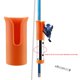 thumbnail image 1 of Protectores de inserción Herramientas de pesca Ajuste redondo de plástico naranja Sharpla Soportes de barra ranurados, 1 of 8