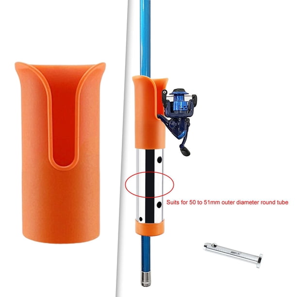 Protectores de inserción Herramientas de pesca Ajuste redondo de plástico naranja Sharpla Soportes de barra ranurados