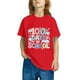 thumbnail image 4 of Fiudx Camiseta para Niños, Suave Mezcla de Poliéster, Cuello Redondo Moderno, Manga Corta Cómoda, Uso Diario Informal, Moda para Niños y Niñas, Lavado a Mano., 4 of 6