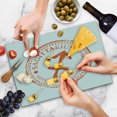thumbnail image 4 of Zodiac Sagittarius Cutting Board, Grunge Sagittarius Logo with Stars Pattern Constellation Theme, Decorative Tempered Glass Cutting and Serving Board, Large Size, Orange and White, by Ambesonne, 4 of 5