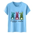 thumbnail image 5 of Camiseta de Cuello Redondo de Impresión de Pascua de Moda de Primavera Y Verano para el Uso Diario, 5 of 5