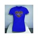 thumbnail image 1 of Playera Blusa Con Impresion De Corazon Love Animal Print Color Azul Talla Mediana Marca Emil SaEs, 1 of 4