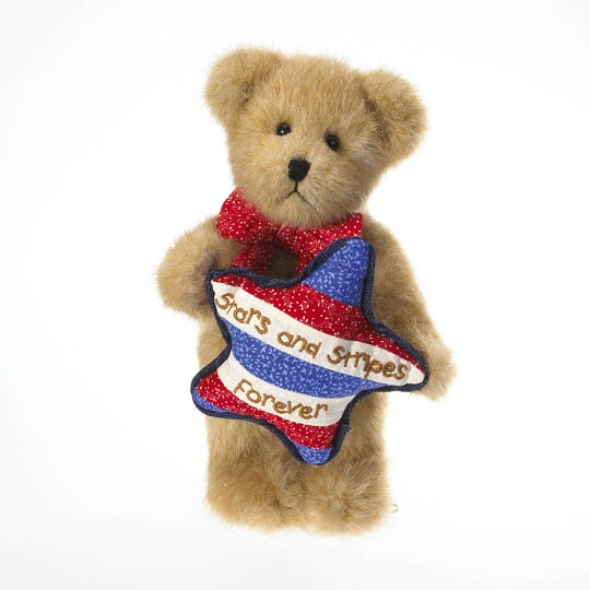 Maddie with Stars & Stripes Pillow