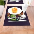 thumbnail image 5 of XMXT Woven Placemats Set of 1, Halloween Skeleton Illustration Stain Resistant Table Runner Anti-Skid Place Mats for Dining Table, 12 x 18 inches, 5 of 6