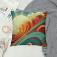 thumbnail image 2 of Nawypu  Throw Pillow Covers Blue Surf Sea Waves Vintage of Nature with Sun Retro Beach Cushion Pillow Case Home Decor Pillowcase, 2 of 5