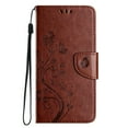thumbnail image 3 of TECH CIRCLE Slim Wallet Case for Google Pixel 8 Pro,Butterfly Floral Embossed PU Leather Anti-Scratch Shockproof Magnetic Clasp Flip Kickstand Card Slots Phone Cover for Google Pixel 8 Pro 6.7",Brown, 3 of 9
