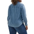 thumbnail image 3 of Lee Women’s Plus Heritage All Purpose Button Down Denim Shirt, 3 of 6