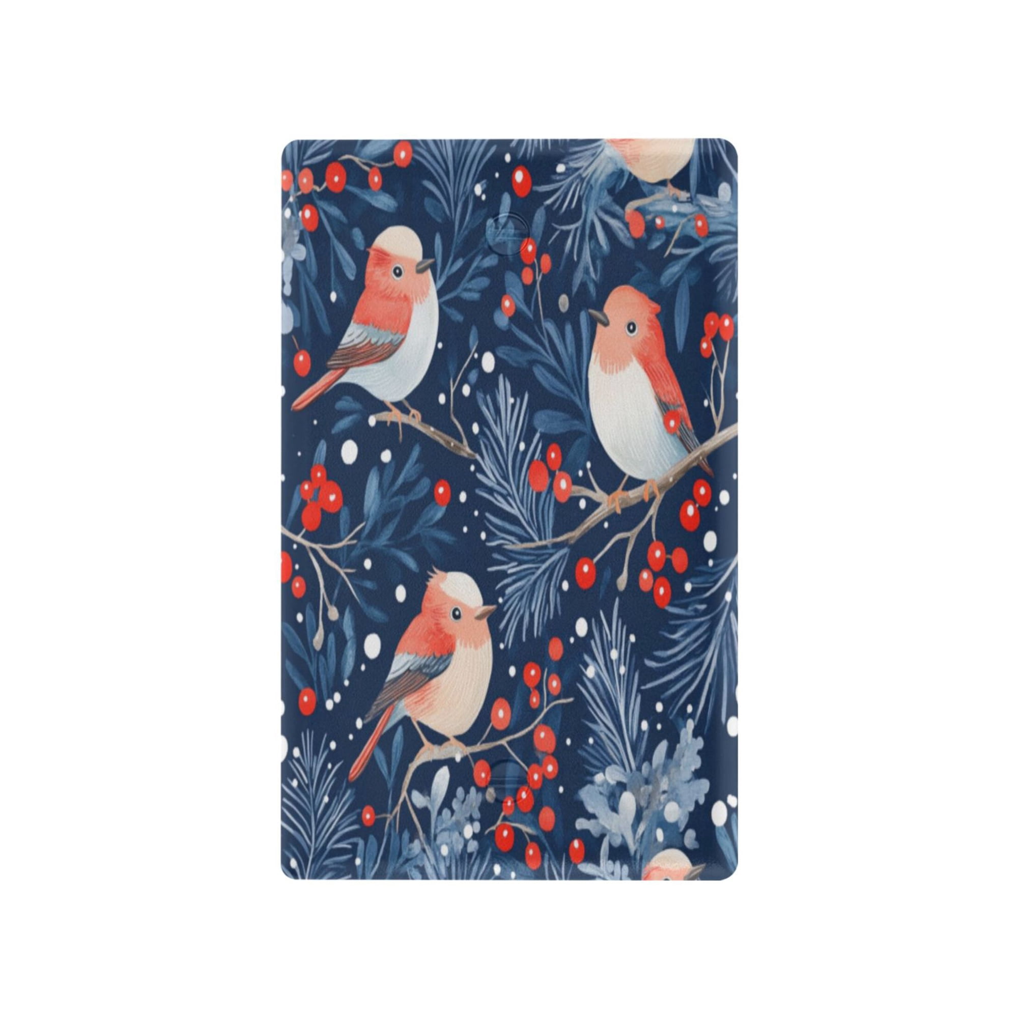 Switch Panel Switch Decoration 2.76x4.53x0.28 Inches Unused Outlet Cover Switch Plate Wall Plates Living Room Kitchen Bedroom Study Switches Christmas Bird Picture