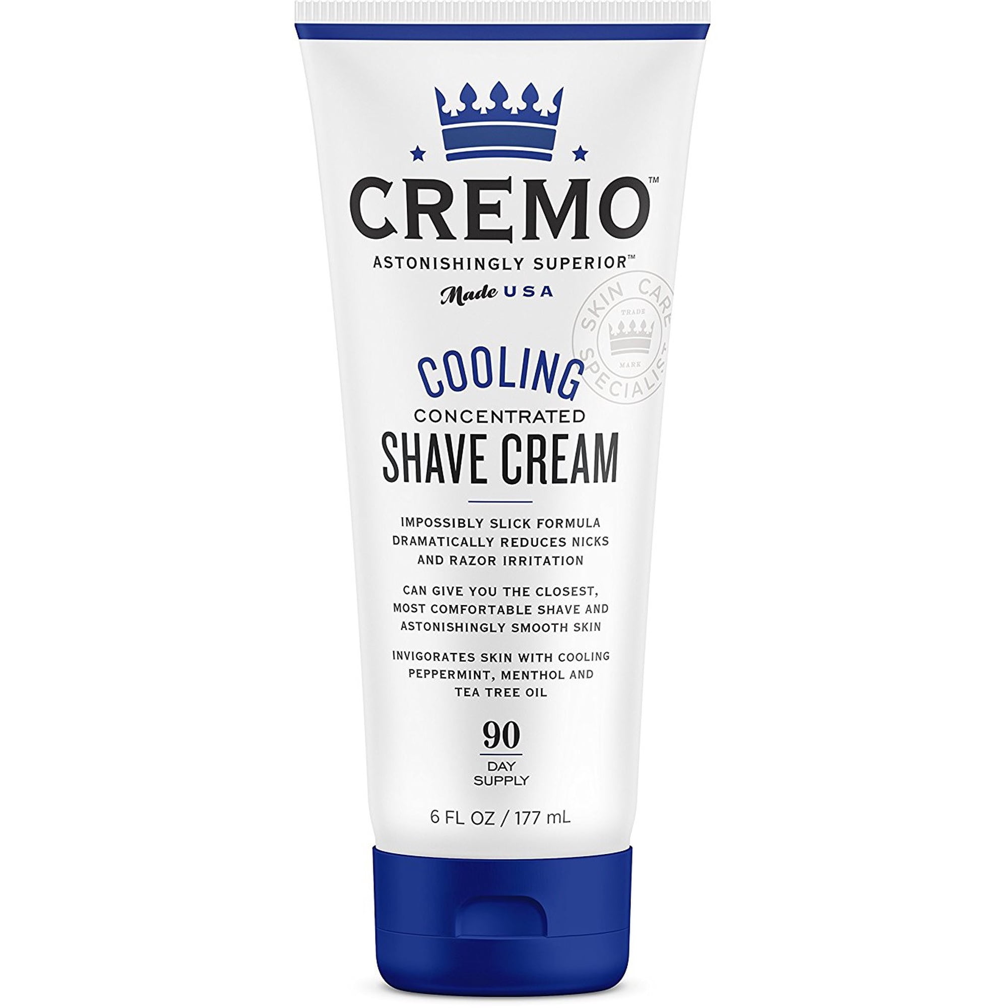 3 Pack - Cremo Cooling Shave Cream with Peppermint, Menthol & Tea Tree Oil 6 oz
