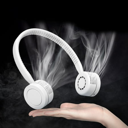 

RnemiTe-amo Portable Neck Fan Hanging N Eck Fan No Leaf Lazy Mini Portable USB Charging Silent Electric Fan