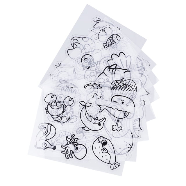 Hojas de papel retráctiles, 8 hojas termocontraíbles con patrón de plantas, hojas termocontraíbles probadas y confiables