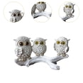 thumbnail image 6 of Baoblaze Owl Figurine Creative Cute Ornament Animal Sculpture for Desk Bedroom Office 17x7x9.5cm, 6 of 8
