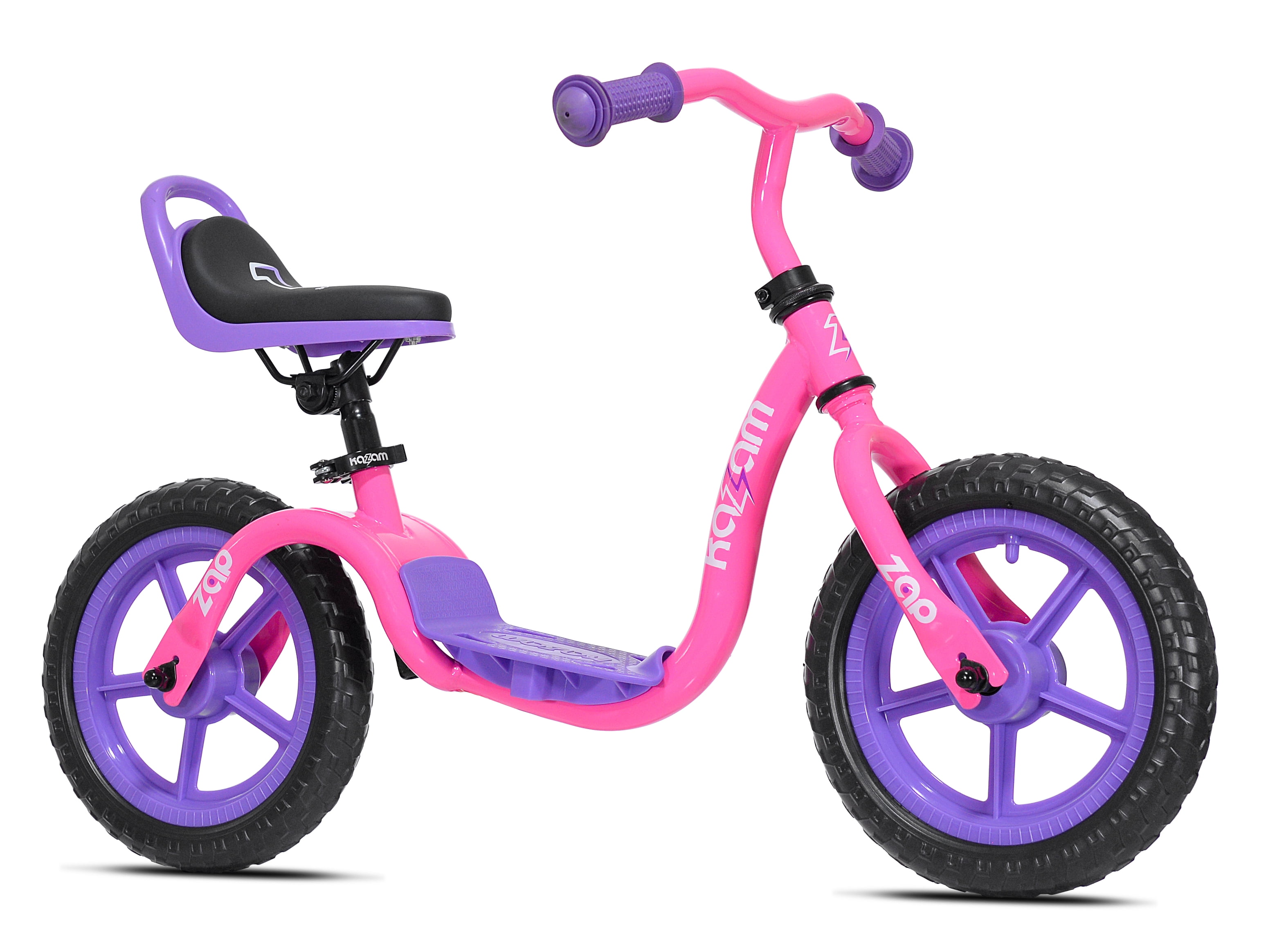 KaZAM 12" Child's Balance Bike & Helmet, Pink