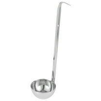 SEWCHICS Kitchen Soup Ladle Silver Hook Handle 1Pack