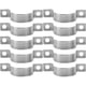thumbnail image 1 of Abrazadera de tubo galvanizado de alta resistencia, soporte en forma de U para montaje en pared, abrazadera de correa de tubo redondo para tubería de agua y fijación de cables, 10 Uds., 1 of 5