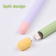thumbnail image 4 of Silicone Pen Case Stylus Cover For Apple Pencil 1st 2nd generation Color Matching Stylus Protective Case Non-slip Anti-fall Case Pencil 2nd-Pink, 4 of 6