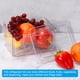 thumbnail image 4 of Alimentos Almacenamiento Contenedores Juego 6uds, Plástico Alimentos Almacenamiento Organizador Contenedores para Refrigerador, Cocina & Despensa Contenedores-Blancas, 4 of 5