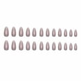 thumbnail image 2 of Press on Nails Medium Almond Fake Nails Glossy Glue on Nails Chrome Acrylic Nails Stiletto Ombre Pearl Flash Artificial Nails Bling Aurora False Nails with Design 24 pcs 03242Multi-colored 0.04 Fl, 2 of 4