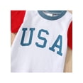 thumbnail image 6 of Bagilaanoe Newborn Baby Boy 4th of July Outfit USA Tees Shirt Tops Jogger Shorts Set 2Pcs Independence Day Clothes 0-24 Months, 6 of 9