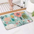 thumbnail image 4 of Pastel Pioneer Flower Pattern Bathroom Rugs Mat,Non Slip Microfiber Bathroom Rug,Rubber Backing,Soft Bathroom Mats for Bathroom Floor,Tub and Shower,17x27in(43x68cm), 4 of 5
