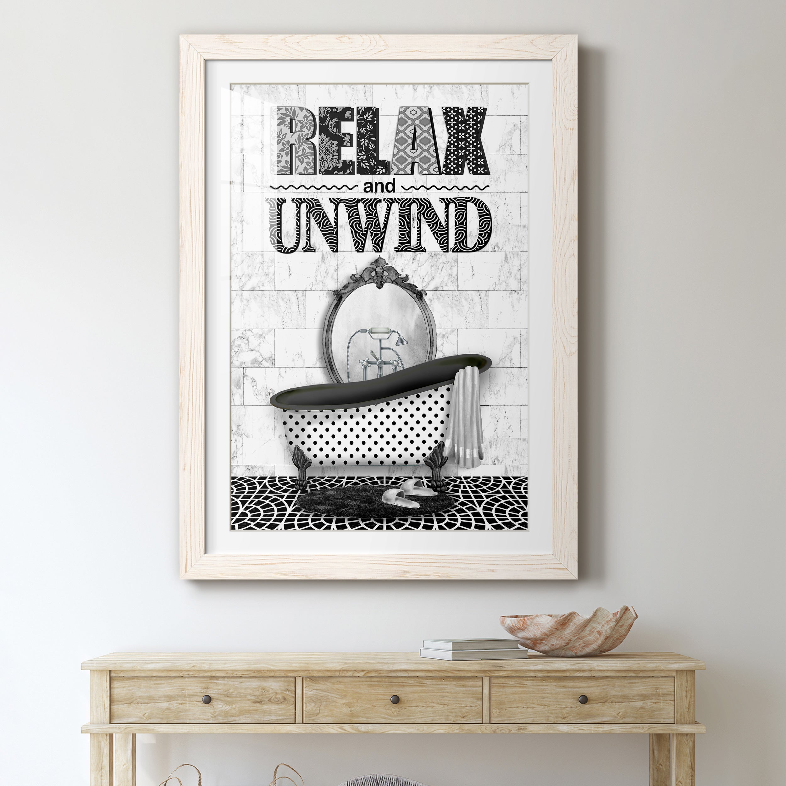 Relax and Unwind - Premium Framed Print - Distressed Barnwood Frame - Ready to Hang