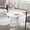 White, variant on Yuanmin Round Coffee Table, Circle End Table with Pedestal Base, 24 Inch Modern Side Table for Living Room Home Office, White