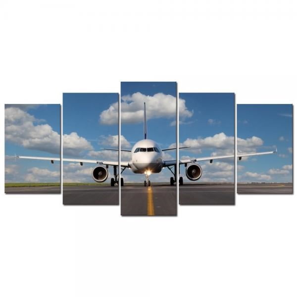 Airplane Over The City Airplane Wall Art Aviation Canvas Aircraft Wall Art Decor Airplane Art Multi Panel Photo Print For Living Room Art Collectibles Prints Safarni Org