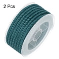 thumbnail image 3 of 2 Packs Nylon Thread Twine Beading Cord 4mm Extra-Strong Braided Nylon Crafting String 3.2M/10.5 Feet, Teal blue, 3 of 7