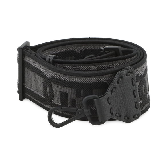 Pre-Owned Fendi Shoulder Strap You FF Canvas Leather 8AV444 FENDI Black