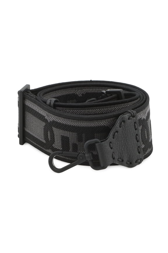 Pre-Owned Fendi Shoulder Strap You FF Canvas Leather 8AV444 FENDI Black