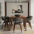 thumbnail image 2 of Simpli Home Lowell Bentwood Dining Chair in Distressed Brown Vegan Faux Leather, 2 of 11