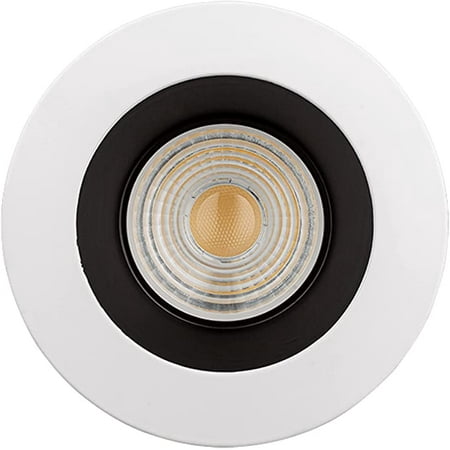 

Perlglow 4 inch Round Two-Tone High Lumens Downlight Luminaire LED Recessed Light Fixtures Ceiling Lights Dimmable 23W=175W 1800 Lumens CRI 90+ IC Rated 5CCT Selectable 2700K|3000K|3500K|4100K|5000K