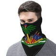 thumbnail image 7 of Sun Protection Face Mask Neck Gaiter Windproof Scarf Haiti Coat Of Arms Sunscreen Breathable Bandana Balaclava For Sport Outdoor, 7 of 7