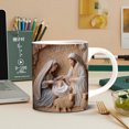 thumbnail image 2 of 3D Nativity Scene Ceramic Coffee Mug - Holiday Gift, Durable Christmas-Themed Design for Hot Beverages, 2 of 8
