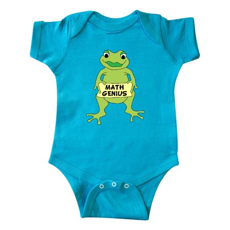 

Inktastic Math Genius Frog Gift Baby Boy or Baby Girl Bodysuit