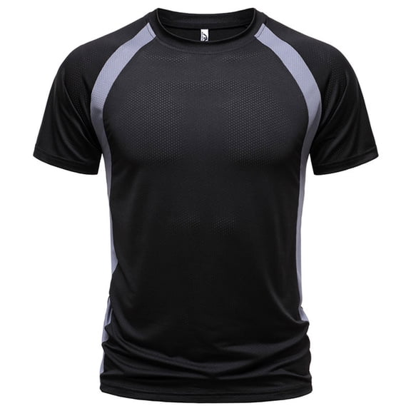 Yievot Mesh Workout Shirts for Men Running Sport Gym Shirts Quick Dry Athletic Short Sleeve T-Shirt Moisture Wicking