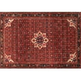thumbnail image 1 of Ahgly Company Machine Washable Indoor Rectangle Traditional Sienna Brown Area Rugs, 2' x 4', 1 of 7