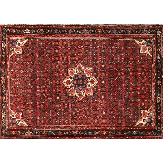 Ahgly Company Machine Washable Indoor Rectangle Traditional Sienna Brown Area Rugs, 2' x 4'