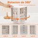thumbnail image 2 of Joyero Organizador Giratorio, Caja Joyero para Mujer con Cajones, Almacenamiento Vertical, Alajeros Joyeria para Aretes, Collares, Pulseras Anillos y Joyas, 2 of 4