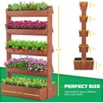 thumbnail image 4 of Wooden Vertical Raised Garden Bed, 5 Tier Garden Planters Raised Beds Freestanding Plant Stand Flower Rack Wooden Planter Box for Plants Herbs Flowers Vegetables Outdoor Indoor Gardening, 4 of 9