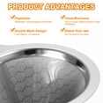 thumbnail image 3 of Uxcell Pour Over Coffee Dripper 300 Mesh 100mm Diameter Cone Reusable Filter Maker with Bracket for 1-2 cup, 3 of 6
